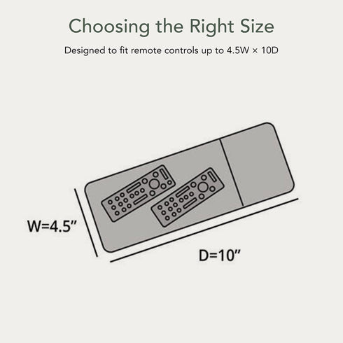 4.5W 10D, Covermates Remote Control Cover - Water Resistant Polyester, Double Stitched Seams, Touch Fastener Closure