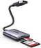 UGREEN USB SD Card Reader, USB 3.0 to Micro SD Card Reader Adapter, Aluminum Multi 2-in-1 for Camera SD MicroSD