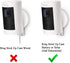 Silicone Skin Case Cover for Ring Stick Up Camera Battery (2nd Generation) - Sun Glare, UV & Weather Protection - White