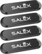 Flat Magnetic Phone Mounts 4 Pack, Black Cell Phone Holder for Car Dashboard, Wall, and Truck