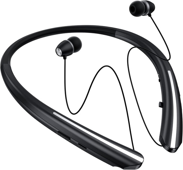 APPINESSEY Bluetooth Headphones Retractable Neckband, Bluetooth Headset with Microphone Vibration Call, Stereo Noise