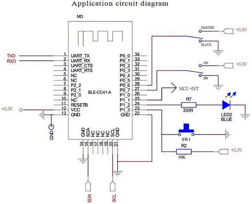 HiLetgo 2pcs CC2540 CC2541 AT-09 Serial Wireless Module, BLE 4.0 Bluetooth Module