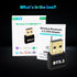 Latest Bluetooth 5.3 USB Adapter for PC, Wireless Transmitter Dongle for Windows 11/10/8.1/7, Plug & Play