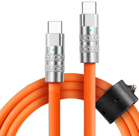 Statik TSumoCharge USB Type C to USB Type C Cable 6ft, 100W Fast Charging, Liquid Silicone Cable, Data Transfer Support