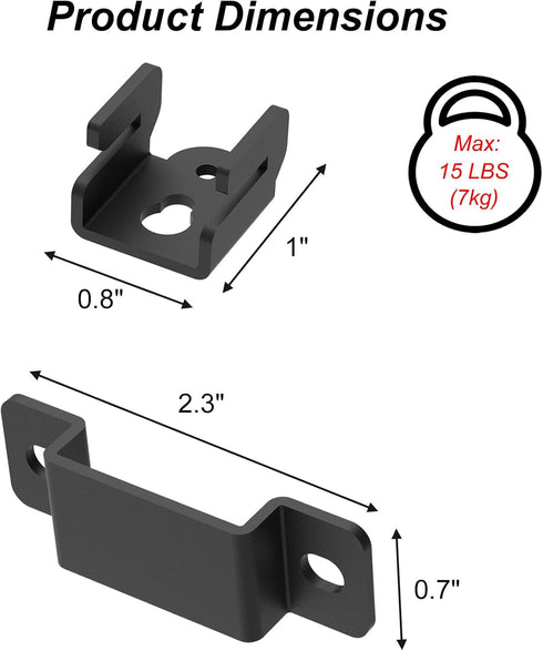 Speaker Wall Mount for Samsung, Sony, Vizio, Roku, and More, Mounting Brackets for Satellite Speakers