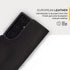 Snakehive Black Genuine Leather Wallet Case for Samsung Galaxy S23 Ultra with Card Holder and Stand