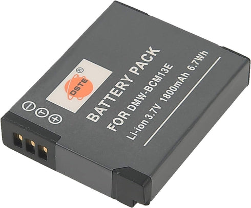 DSTE 2-Pack DMW-BCM13 DMW-BCM13e Li-ion Battery Compatible with Panasonic Lumix DMC-TZ60 ZS30 ZS35 ZS40 ZS45 ZS50 LZ40 TS5 TS6 TS7 TZ37 TZ40 TZ41 TZ55 Camera as DMW-BCM13PP