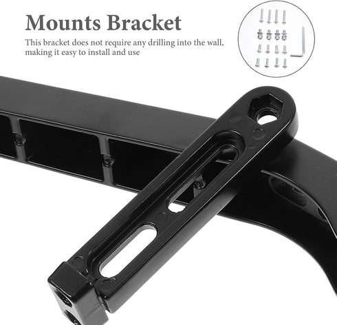 COOLHIYA Universal Tv Stand Mount with Tabletop Base Adjustable Height Tv Bracket for Living Room