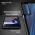wahhle Motorola Edge 5G UW Case, Built-in Screen Protector, Full Body Shockproof Slim Fit Cover - Black/Clear