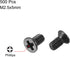 uxcell Black Phillips Screw Fasteners M2.5 x 5mm for Laptop PC TV Fan Switch, 500pcs