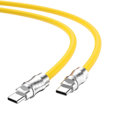 USB C to USB C Silicone Cable 1.6FT, Ultra Flexible Type C 100W Fast Charging for Phones, Tablets, Laptops