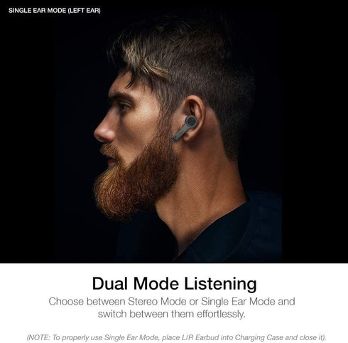Wireless Earbuds with True 5.0 Bluetooth, Immersive Sounds, Charging Case, IPX5 Sweatproof, Black