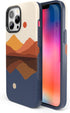 Casely iPhone 13 Pro Max Case - Compatible with MagSafe - Opposites Attract - Day & Night Colorblock Mountain Case