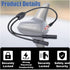 GLSOWEE 1 2 Car Antenna Adapter, Radio Stereo Antenna Adapter Connector, Male to Female Y Antenna Cable, Antenna