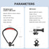 Magnetic Neck Holder Mount for GoPro - ULANZI Go Quick II POV Necklace Mount for GoPro Hero Series