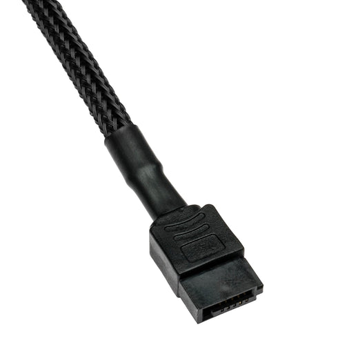 CRJ Slimline SATA Power Adapter Cable, 12-inch Black Sleeved for 6-Pin Slimline SATA Disk Drives