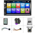 Podofo Double Din Bluetooth Car Stereo with Backup Camera, 7" Touch Screen, MP5 Player, Bluetooth Hands-Free Call