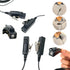 MaximalPower Headset Earpiece with Kevlar Reinforced Cable 2-Pin for Motorola Two-Way Radios Surveillance Headset (RHF MOT 2PIN HQ)