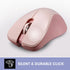 Perixx PERIMICE-621P Wireless Mouse - Silent Click with Ergo Design - Compatible for Desktop and Laptop PC - Wireless 2.4 GHz - Pink