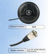 Retevis 16.4ft SL16.J,150mm Radio(1 Pack) Mobile Antenna Magnetic Mount Base with NMO Connector,Mobile Radio Antenna