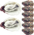 LOGOFUN 8Pcs Artificial Oysters Model Fake Shellfish Seafood Photography Prop Simulation Oysters