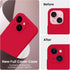 FireNova iPhone 15 Case, Deep Red Silicone with Camera Protection & 2 Screen Protectors, 6.1" Soft Microfiber Lining.