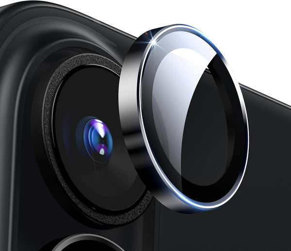 ESR 2 Pack Ultra-tough HD Camera Lens Protector for iPhone 16/16 Plus, Scratch Resistant, Armorite Series, Black
