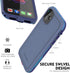 iPhone 11 Waterproof Case - 6.1" Shockproof Full-Body Dustproof Rugged Case, Navy Blue
