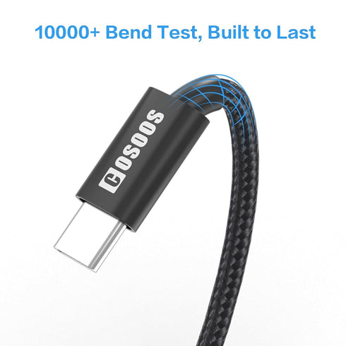 COSOOS 2 Short USB-C to iPhone Cables (10in/26cm) Fast Charging Syncing Cable for iPhone 14 Pro Max, 14 Plus, 14