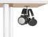 Headphone Hanger Stand, Aluminum Under Desk Hook, Dual Headsets Holder Mount for PC Gaming Accessories
