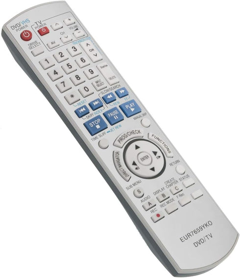 EUR7659YKO Replacement Remote Control for Panasonic DVD Recorder DMR-ES15, DMR-ES30V, DMR-E35V, DMR-ES10