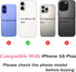 2pcs/Set 16 Back Camera Lens Glass Replacement for iPhone Plus Camera Lens Replacement with Pre-Installed Adhesive +