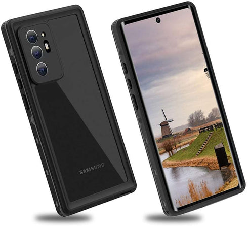 Compatible Waterproof Case for Note 20 Ultra, IP68 Underwater Shockproof Cover with Built-in Screen Protector