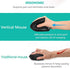 Lekvey Ergonomic Mouse, Vertical Wireless Mouse, Rechargeable 2.4GHz Optical Mouse with 3 Adjustable DPI Levels, Black