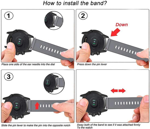 NotoCity Soft Silicone Band Compatible with Suunto 7/Suunto 9, Replacement Wristband for Sports Watch