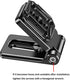 VEETALEE 1/4" 3/8" Foldable Camera L Bracket,Tripod Quick Release Plate, Aluminum Vertical Horizontal Switching Mount