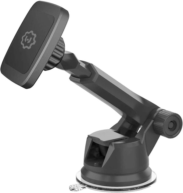 WixGear Universal Magnetic Car Mount Holder, Windshield and Dashboard Mount for Cell Phones and Tablets with Long Arm