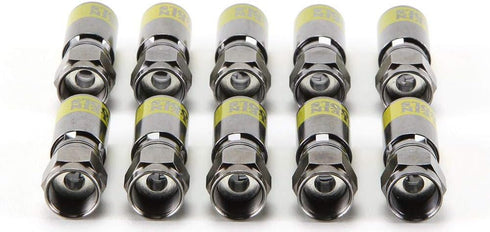 Klein Tools VDV812-606 F-Connector, Professional Grade Male Universal Compression Connectors for RG6/6Q, 10-Pack