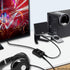 3.5mm Stereo Audio Switcher (1 in 2 Out / 2 in 1 Out) with 3.5mm Audio Cable, AUX Audio Speaker Selector