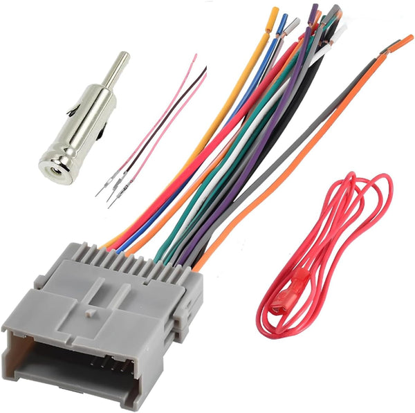 YYTQP Car Radio Wiring Harness Adapter, Stereo Wiring Harness Replacement, Audio Modification Pigtail