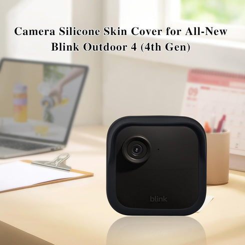 Hisewen Silicone Case Cover for All-New Blink Outdoor 4 (4th Gen), Weatherproof Skin Cover for Home Security Camera