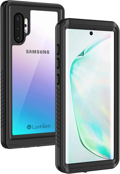 Lanhiem Galaxy Note 10 Case, Built-in Screen Protector, IP68 Waterproof, Shockproof Protective Cover