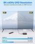 8K 2FT 5-Pack, 2 48Gbps 8K@60Hz, 4K@60Hz, 2K, 1080P, Ultra Thin HDMI Cable Short HDMI Cable Foot Flexible Slim HDMI