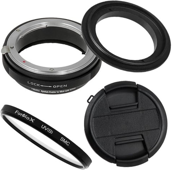 Fotodiox 58mm Macro Reverse Ring Filter Kit - Compatible with Nikon F-Mount Cameras
