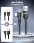 AUFU USB C Cable 6ft (3Pack-6.6ft/6.6ft/6.6ft), 180 Rotation USB to USB C Cable, 3A USB C Fast Charger Cable, USB A to