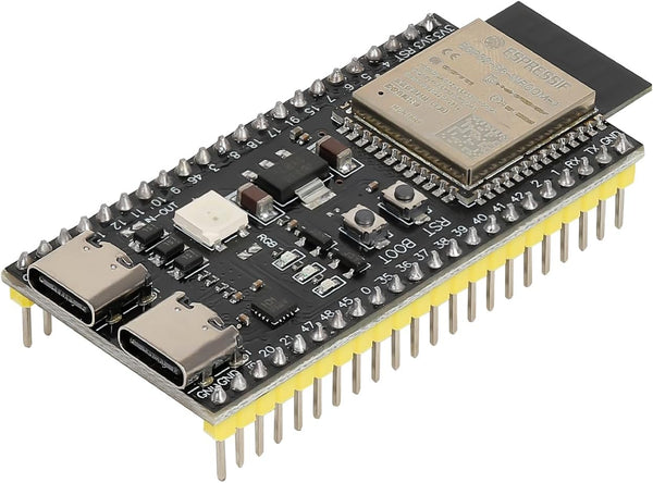 ESP32-S3-DevKitC-1-N16R8 ESP32 S3 Development Board, WiFi + Bluetooth MCU Module, Dual Type-C Microcontroller Processor