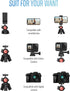 GooFoto 7 Phone Tripod, Flexible Tripod for iPhone, Android Cell Phone and Camera, Portable Small Tripod with Aluminum