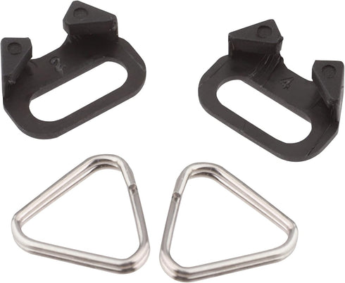 Stainless Steel Camera Strap Lug Ring, Triangle Split Hook with ABS Cap for Belt Hook Lanyard, 2pcs