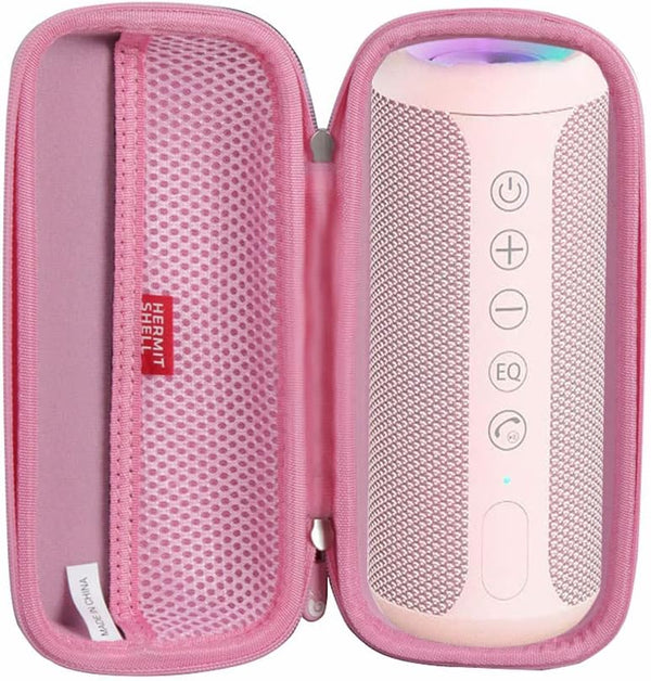 Hermitshell Hard Travel Case for Ortizan Portable Bluetooth Speaker - IPX7 Waterproof Wireless Speaker, Pink