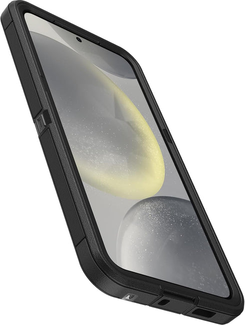 OtterBox S24+ Samsung Galaxy Defender Series XT Clear Case - Dark Side (Clear/Black), screenless, Rugged, Lanyard